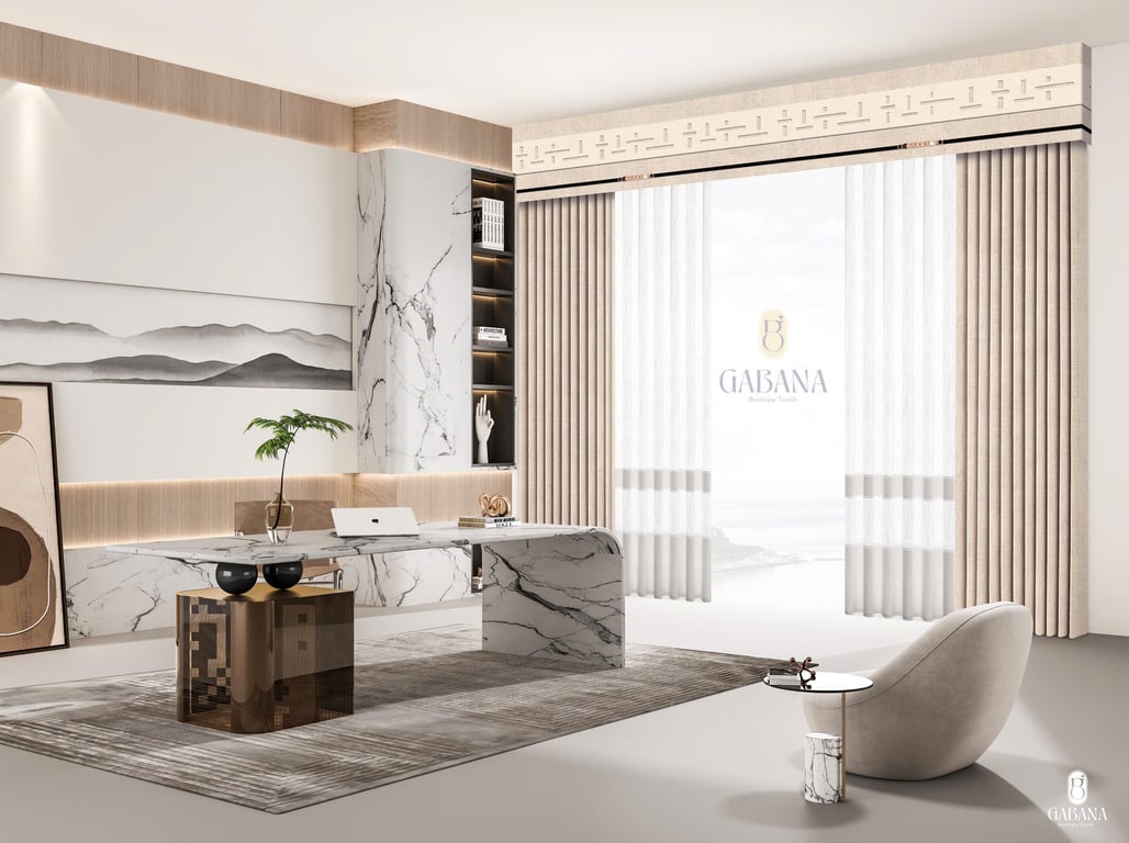 Rèm cửa sữa yến mạch quý phái