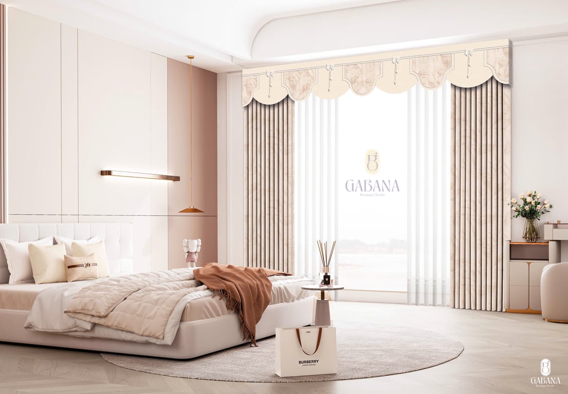 Rèm cửa be thanh lịch