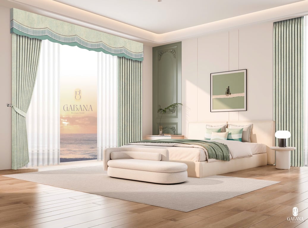 Rèm cửa bạc hà quý phái